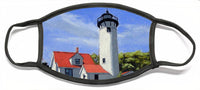 West Chop Lighthouse Martha's Vineyard Massachusetts - Face Mask