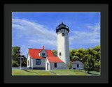 West Chop Lighthouse Martha's Vineyard Massachusetts - Framed Print