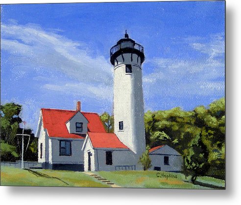 West Chop Lighthouse Martha's Vineyard Massachusetts - Metal Print