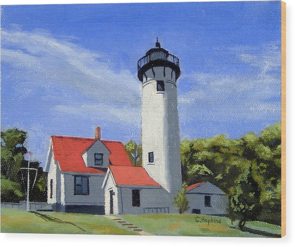 West Chop Lighthouse Martha's Vineyard Massachusetts - Wood Print