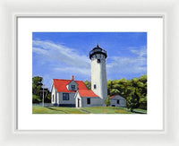 West Chop Lighthouse Martha's Vineyard Massachusetts - Framed Print