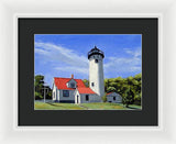 West Chop Lighthouse Martha's Vineyard Massachusetts - Framed Print