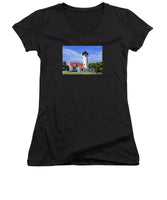 West Chop Lighthouse Martha's Vineyard Massachusetts - Women's V-Neck