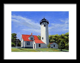 West Chop Lighthouse Martha's Vineyard Massachusetts - Framed Print
