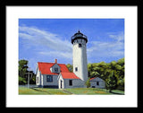 West Chop Lighthouse Martha's Vineyard Massachusetts - Framed Print