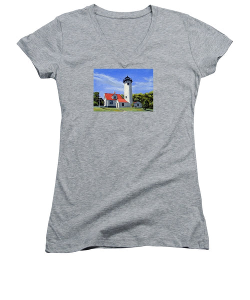 West Chop Lighthouse Martha's Vineyard Massachusetts - Women's V-Neck