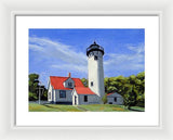 West Chop Lighthouse Martha's Vineyard Massachusetts - Framed Print