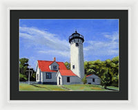 West Chop Lighthouse Martha's Vineyard Massachusetts - Framed Print
