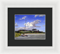 Bailey's Beach Newport Rhode Island - Framed Print