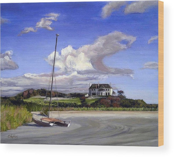 Bailey's Beach Newport Rhode Island - Wood Print