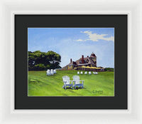 Castle Hill Inn Newport Rhode Island - Framed Print