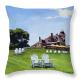 Castle Hill Inn Newport Rhode Island - Throw Pillow
