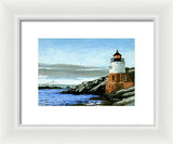 Castle Hill Lighthouse Newport Rhode Island - Framed Print