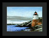 Castle Hill Lighthouse Newport Rhode Island - Framed Print
