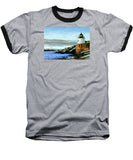 Castle Hill Lighthouse Newport Rhode Island - Baseball T-Shirt