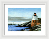 Castle Hill Lighthouse Newport Rhode Island - Framed Print