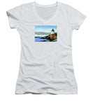 Castle Hill Lighthouse Newport Rhode Island - Women's V-Neck