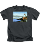 Castle Hill Lighthouse Newport Rhode Island - Kids T-Shirt