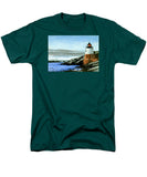 Castle Hill Lighthouse Newport Rhode Island - Men's T-Shirt  (Regular Fit)