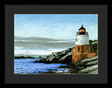 Castle Hill Lighthouse Newport Rhode Island - Framed Print