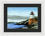 Castle Hill Lighthouse Newport Rhode Island - Framed Print