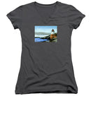 Castle Hill Lighthouse Newport Rhode Island - Women's V-Neck