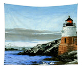 Castle Hill Lighthouse Newport Rhode Island - Tapestry