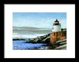 Castle Hill Lighthouse Newport Rhode Island - Framed Print