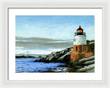 Castle Hill Lighthouse Newport Rhode Island - Framed Print