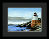 Castle Hill Lighthouse Newport Rhode Island - Framed Print