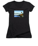 Castle Hill Lighthouse Newport Rhode Island - Women's V-Neck