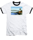 Castle Hill Lighthouse Newport Rhode Island - Baseball T-Shirt