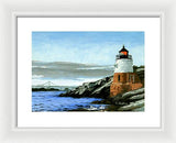 Castle Hill Lighthouse Newport Rhode Island - Framed Print