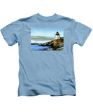 Castle Hill Lighthouse Newport Rhode Island - Kids T-Shirt