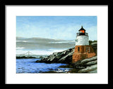 Castle Hill Lighthouse Newport Rhode Island - Framed Print