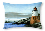 Castle Hill Lighthouse Newport Rhode Island - Throw Pillow