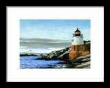 Castle Hill Lighthouse Newport Rhode Island - Framed Print