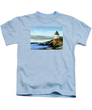 Castle Hill Lighthouse Newport Rhode Island - Kids T-Shirt