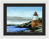 Castle Hill Lighthouse Newport Rhode Island - Framed Print