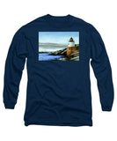 Castle Hill Lighthouse Newport Rhode Island - Long Sleeve T-Shirt