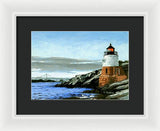 Castle Hill Lighthouse Newport Rhode Island - Framed Print