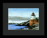Castle Hill Lighthouse Newport Rhode Island - Framed Print
