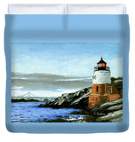 Castle Hill Lighthouse Newport Rhode Island - Duvet Cover