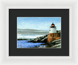 Castle Hill Lighthouse Newport Rhode Island - Framed Print