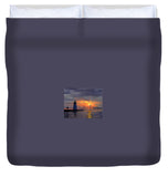 Goat Island Lighthouse Newport Rhode Island - Duvet Cover
