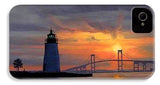 Goat Island Lighthouse Newport Rhode Island - Phone Case
