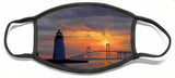 Goat Island Lighthouse Newport Rhode Island - Face Mask