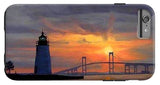 Goat Island Lighthouse Newport Rhode Island - Phone Case