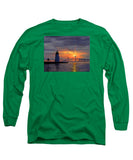 Goat Island Lighthouse Newport Rhode Island - Long Sleeve T-Shirt