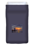 Goat Island Lighthouse Newport Rhode Island - Duvet Cover